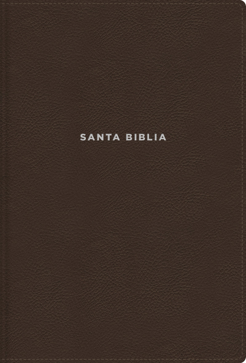 NVI, Biblia de Estudio actualizada, Revisión 2022, Leathersoft, Café, Letra grande, Interior a color, Palabras de Jesús en Rojo, Comfort Print