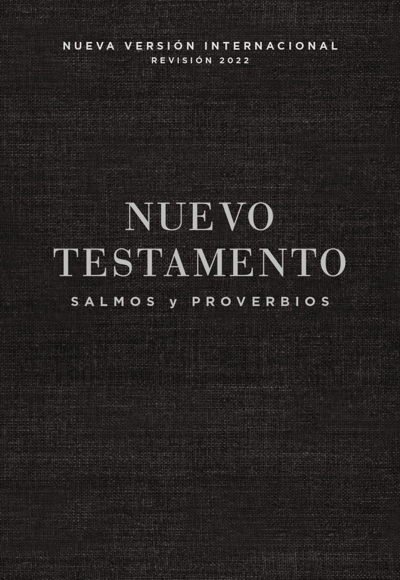 NVI, Nuevo Testamento de bolsillo, con Salmos y Proverbios, Revisión 2022, Tapa Rústica, Negro