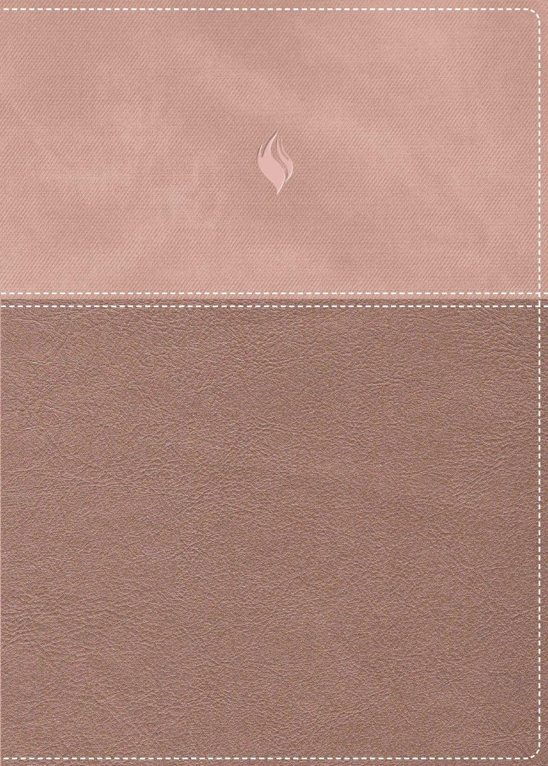 RVR60, Biblia de estudio de la vida plena, Edición clásica, Leathersoft dos tonos Oro rosa, Palabras de Jesús en rojo, Comfort Print