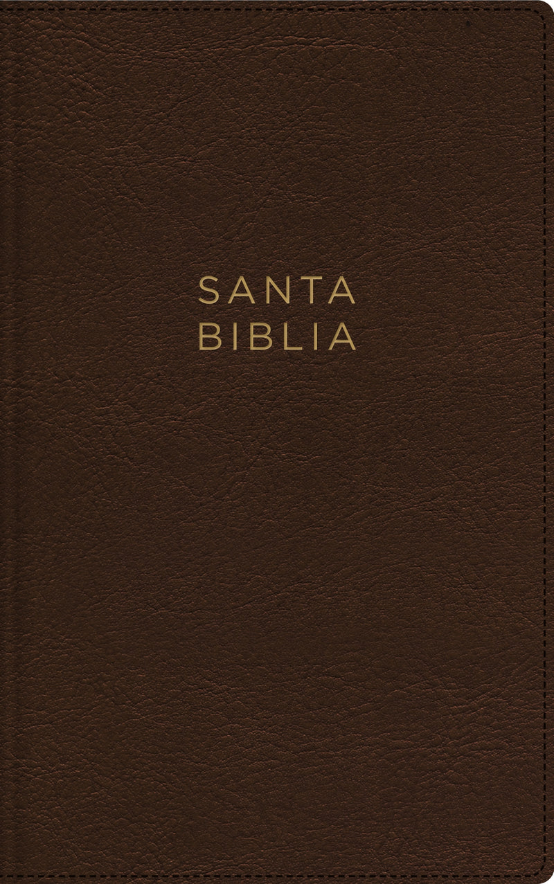 NBLA, Santa Biblia, Ultrafina, Letra grande, Leathersoft, Café, Palabras de Jesús en rojo