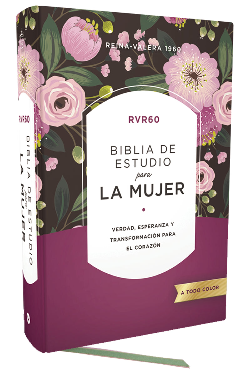 RVR60 Biblia de estudio para la mujer, Tapa dura, Interior a color, Comfort Print: Verdad, esperanza y transformación para el corazón