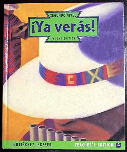 Ya Veras, Teacher's Edition, 2nd Edition [Mass Market Paperback] John R. GutiÃ©rrez-Candelaria