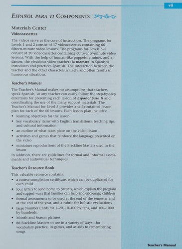 Espanol Para Ti Level 5 Tm