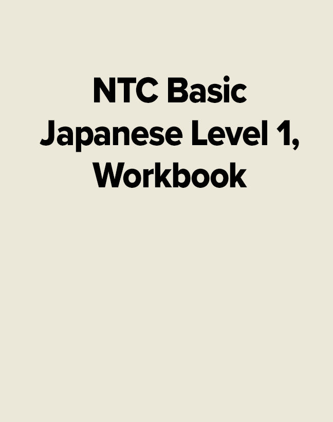 Ntc Basic Japanese Level 1 Workbook