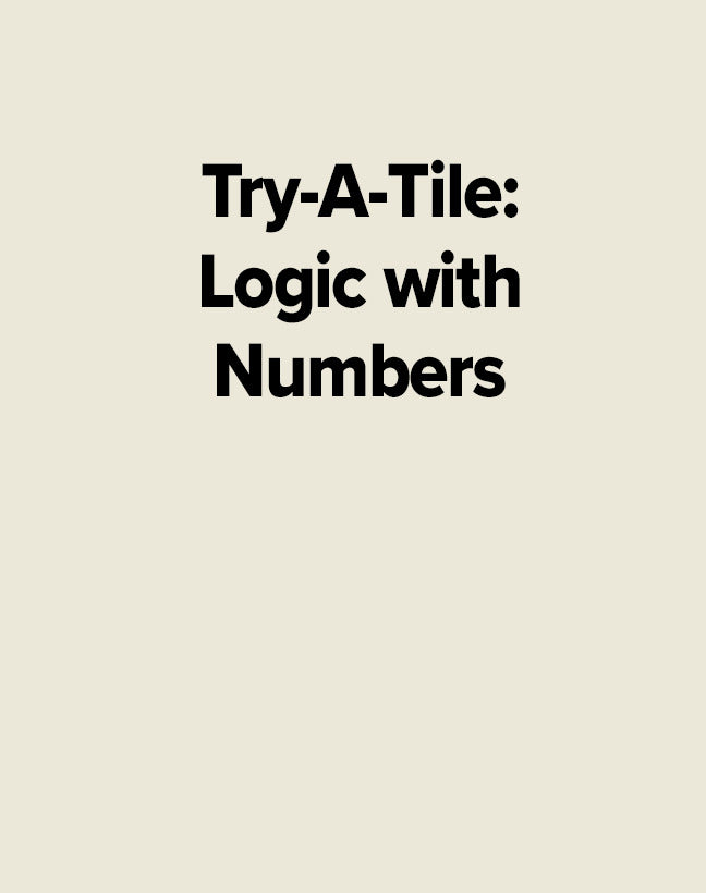 Try A Tile Logic With Numbers