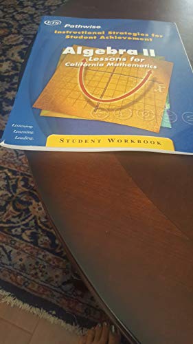 Algebra II-Lessons for California Mathematics [Paperback] Educational Testing Service