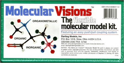 Molecular Visions Organic Inorganic Organometallic Molecular Model Kit #1 By Darling Models To Accompany Organic Chemistry 4e