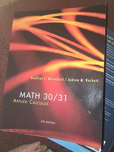 Custom MATH 30/31 Applied Calculus