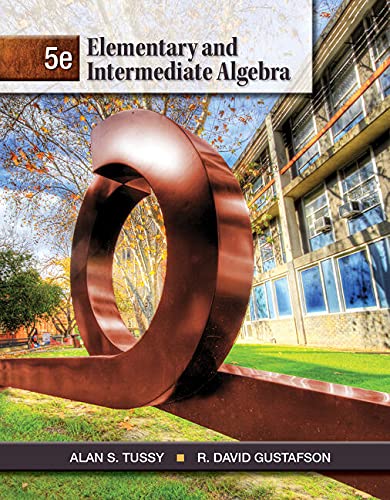 Student Solutions Manual for Tussy/Gustafson's Elementary and Intermediate Algebra, 5th