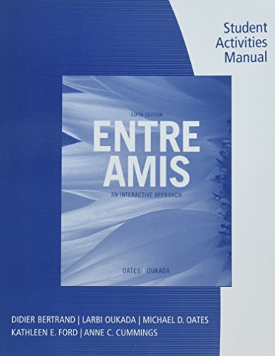 SAM for Oates/Oukada's Entre Amis, 6th