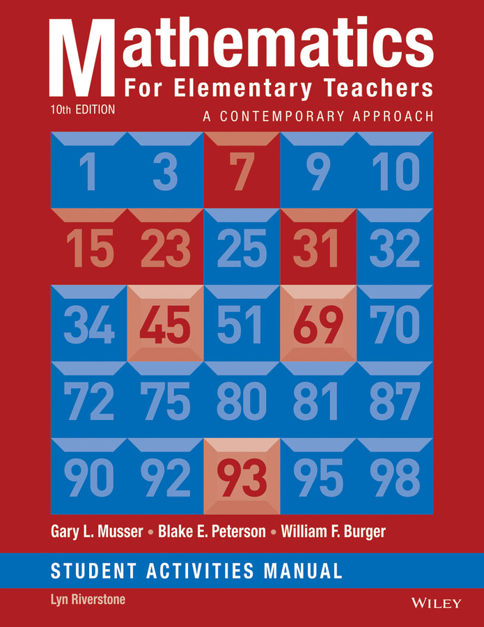 Mathematics for Elementary Teachers: A Contemporary Approach 10e Student Activity Manual