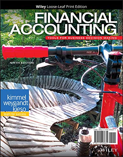 2019 Kimmel, Financial Accounting, Ninth Edition Student Edition, LooseLeaf Grades 9-12