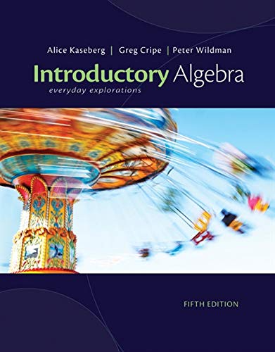 Cengage Advantage Books: Introductory Algebra: Everyday Explorations