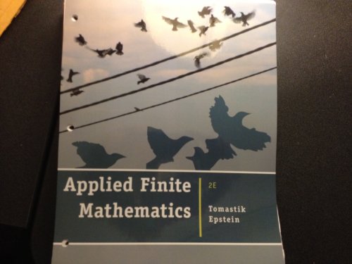 Custom TAMU Math 166 Applied Finite Math