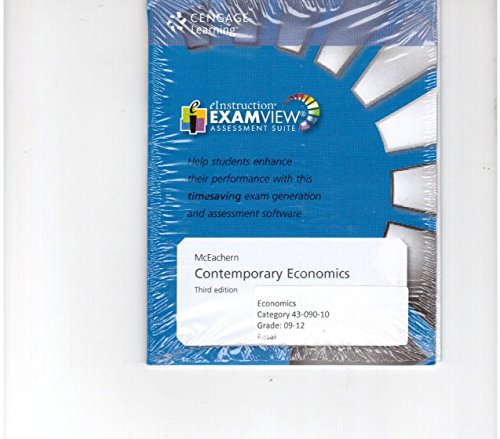 ExamViewÂ® for McEachern's Contemporary Economics, 3rd