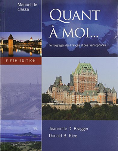 Bundle: Quant Ã  moi, 5th + Workbook with Lab Manual + Audio CD (Stand Alone)