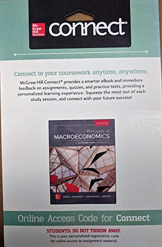 Connect Access Card For Principles Of Macroeconomics A Streamlined Approach 3e