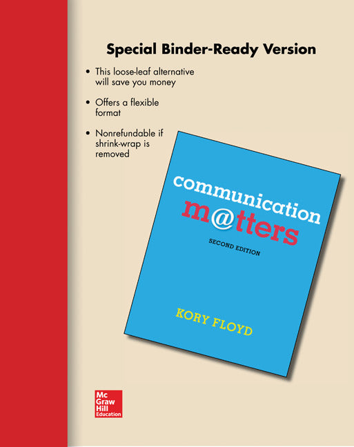 Loose Leaf Communication Matters 2e