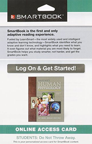 Smartbook Access Card For Vanders Human Physiology