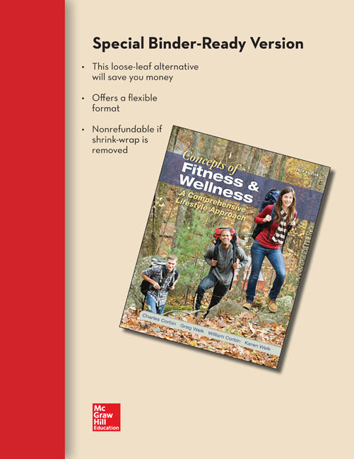 Concepts Of Fitness & Wellness Loose Leaf Version With Connect & Livewell Access Card