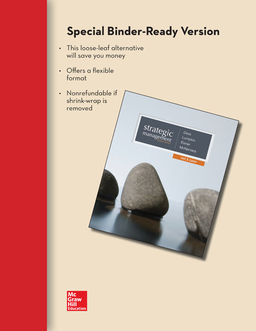 Loose Leaf Strategic Management Text & Cases With Connect Access Card 7e