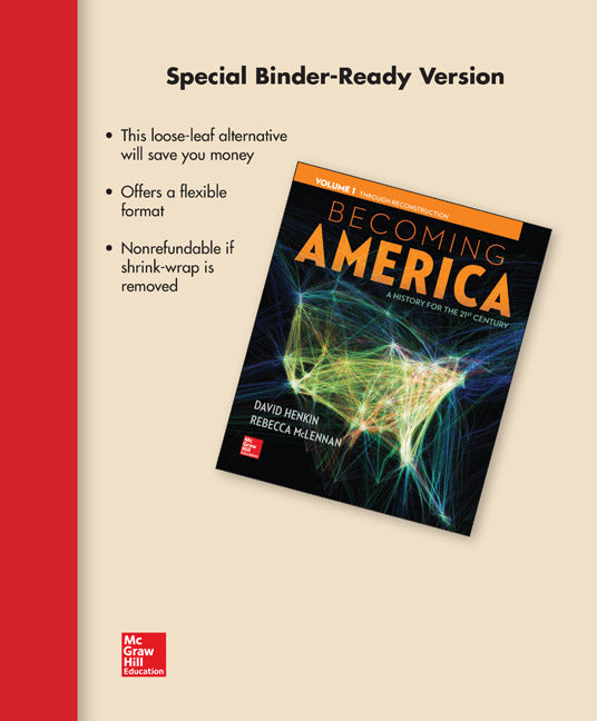 Looseleaf For Becoming America Volume I
