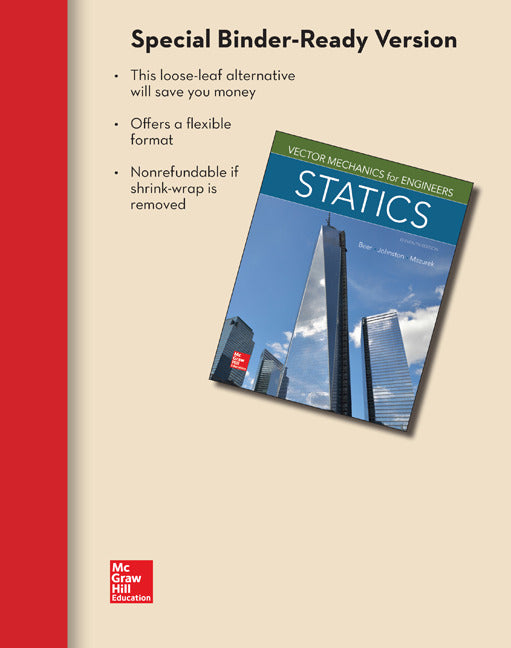 Loose Leaf For Vector Mechanics For Engineers Statics