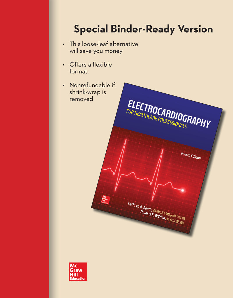 Loose Leaf For Electrocardiography For Healthcare Professionals 4e