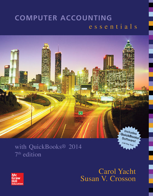 Computer Accounting Essentials Using Quickbooks 2014 With Software Cd 7e