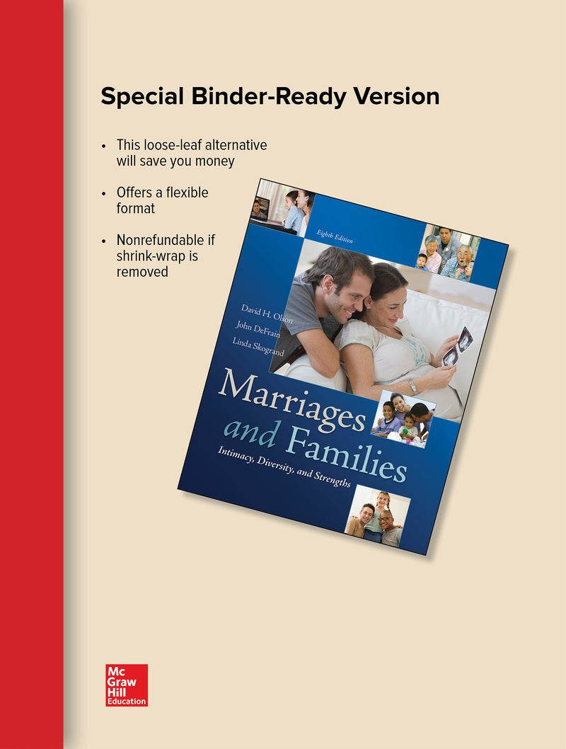 Loose Leaf For Marriages & Families Intimacy Diversity & Strengths With Aware Inventory 8e