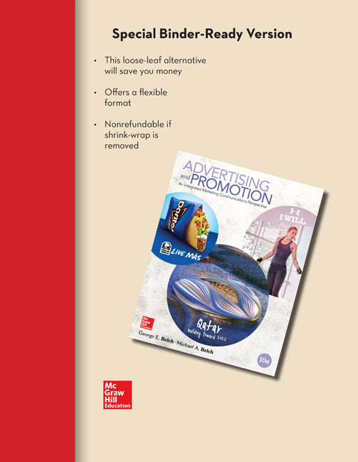 Loose Leaf Version Of Advertising & Promotion With Connect Access Card