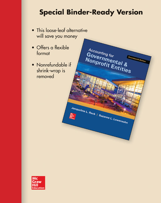 Loose Leaf For Accounting For Governmental & Nonprofit Entities