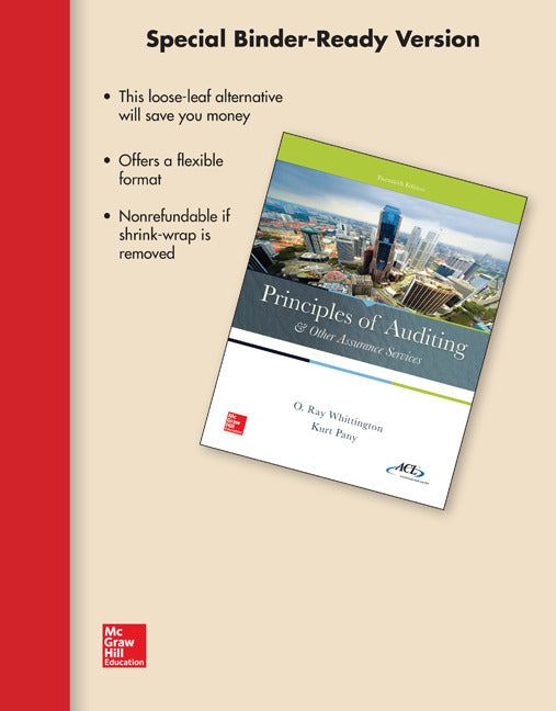 Loose Leaf For Principles Of Auditing & Other Assurance Services 20e