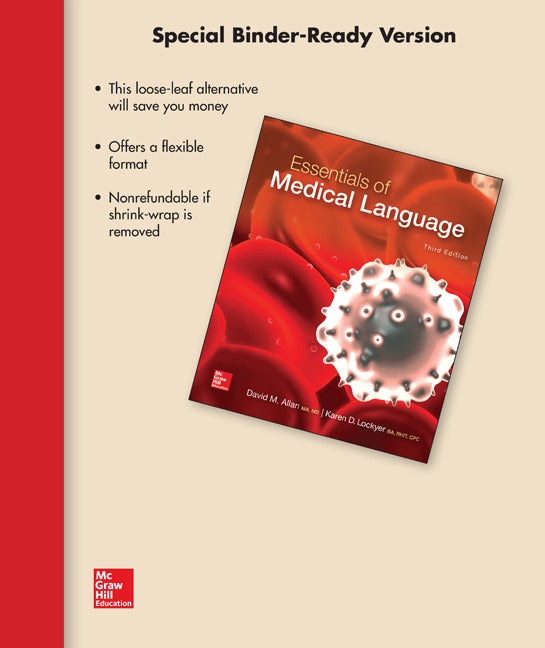 Loose Leaf For Essentials Of Medical Language 3e