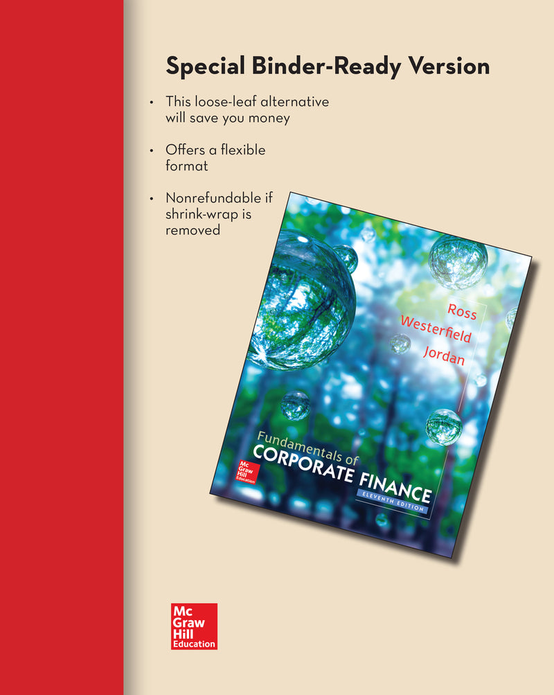 Loose Leaf For Fundamentals Of Corporate Finance