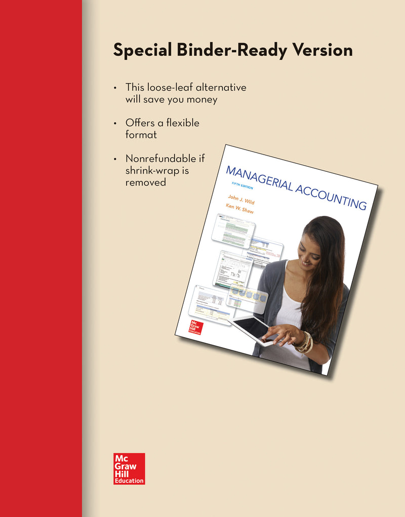 Loose Leaf For Managerial Accounting 5e
