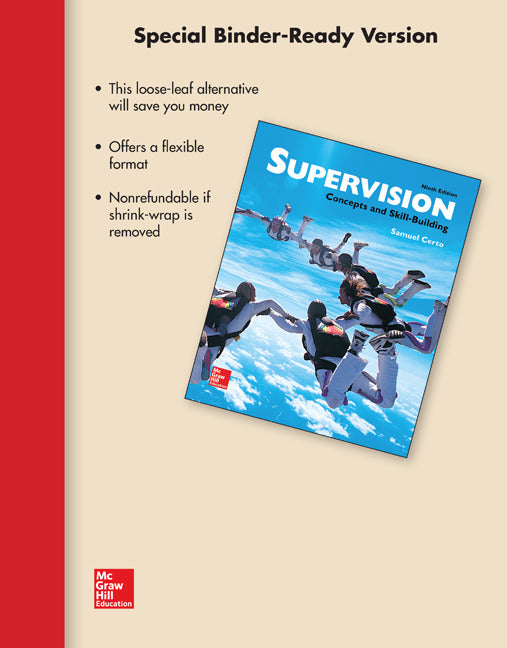 Loose Leaf For Supervision Concepts & Skill Building 9e