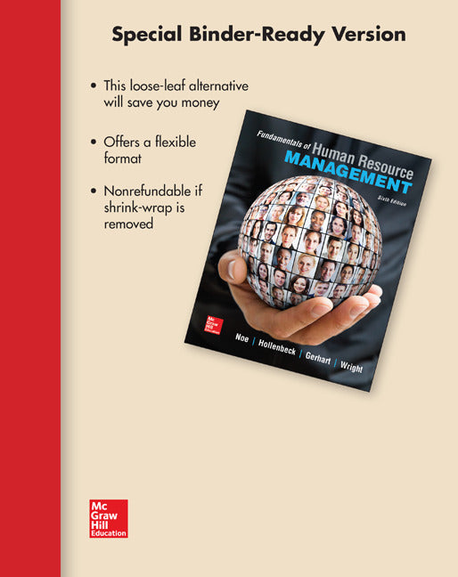Loose Leaf For Fundamentals Of Human Resource Management 6e