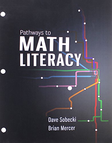 Pathways To Math Literacy With Mcgraw Hill Connect Access Card