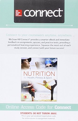 Connect 1 Semester Access Card For Nutrition For Health Fitness & Sport