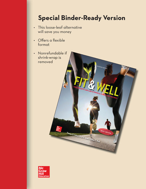 Fit & Well Brief Edition Core Concepts & Labs In Physical Fitness & Wellness Loose Leaf Edition With Connect Access Card & Livewell Access Card
