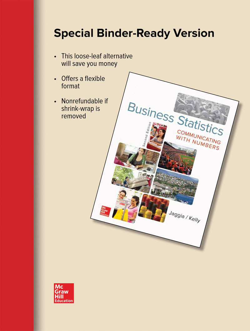 Loose Leaf For Business Statistics Communicating With Numbers 2e