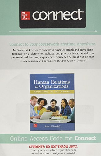 Connect Access Card For Human Relations In Organizations Applications & Skill Building