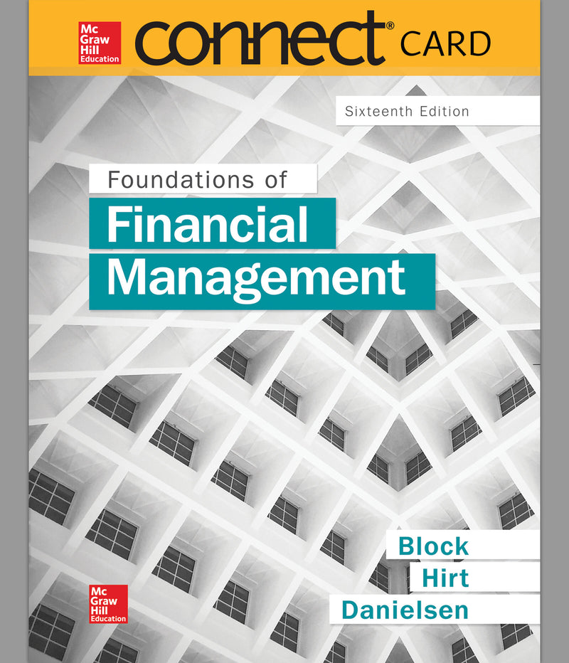 Connect 1 Semester Access Card For Foundations Of Financial Management