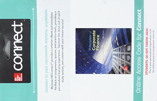 Connect 1 Semester Access Card For Principles Of Corporate Finance