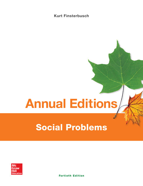Annual Editions Social Problems 40 E 40e