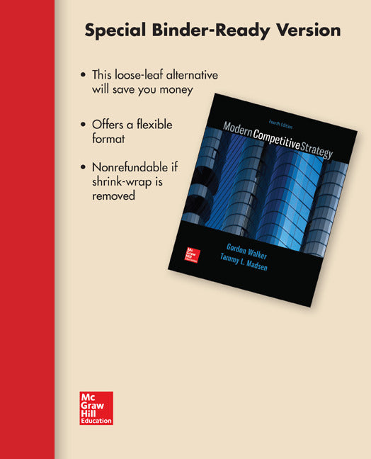 Loose Leaf For Modern Competitive Strategy 4e