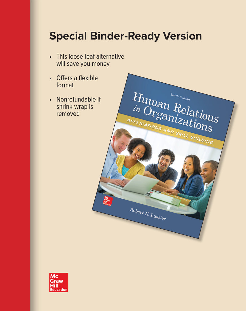 Loose Leaf For Human Relations In Organzations