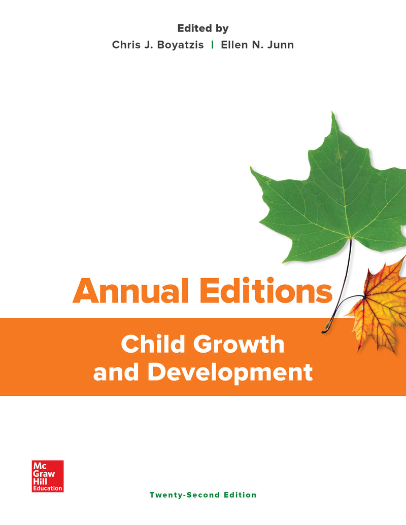 Annual Editions Child Growth & Development 22 E 22e