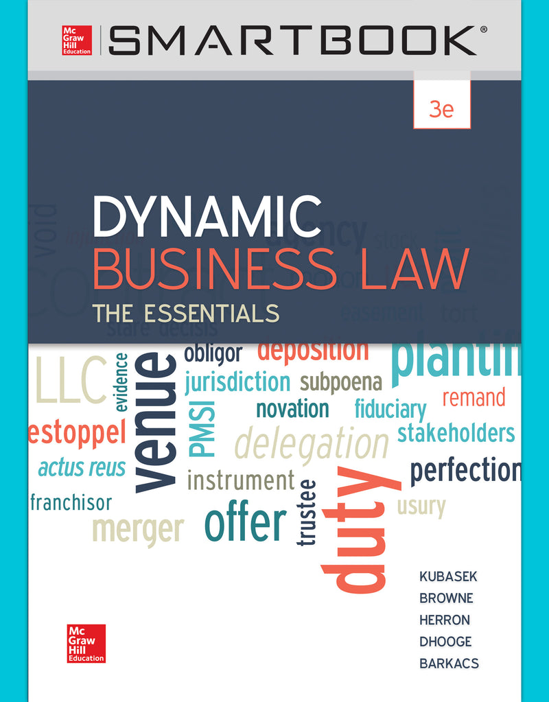 Smartbook Access Card For Dynamic Business Law The Essentials 3e